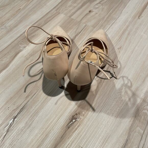 Manolo Blahnik blush lace up heels size 36 - Picture 5 of 7